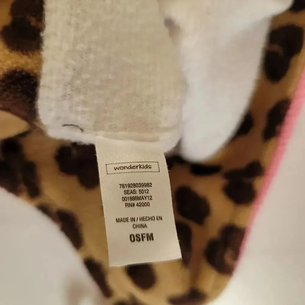 Cute toddler kitty cat cheetah beanie fall winter head accessories